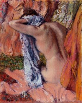 Edgar Degas : After the Bath XII